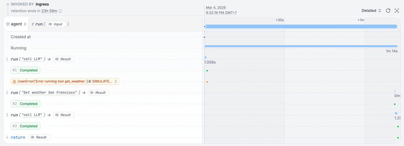 Restate UI Durable Execution
